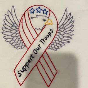 “Support Our Troops”  Table Scarf